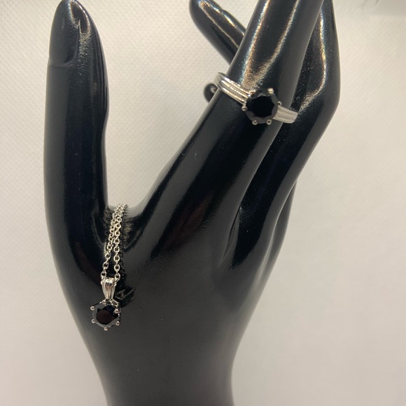 Jewelry - BLACK SPINEL RING AND PENDANT
